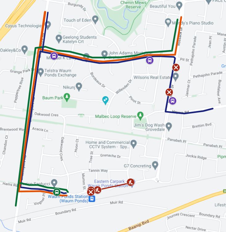 Sugargum Drive and Bodega Street Waurn Ponds closure - Detours routes ...